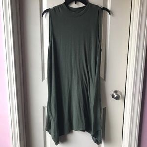 High neck sleeveless dress